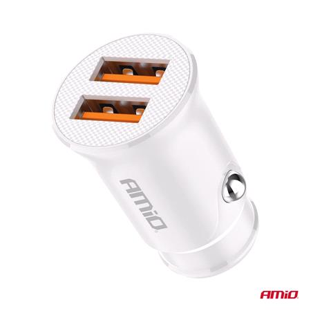 Dual USB 2.1A 12/24V Car Charger   Short