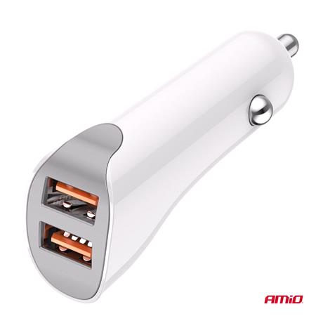 Dual USB 2.1A 12/24V Car Charger   Long