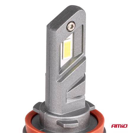 AMIO X5 Winger H8/H9/H11 6000K 50W LED Headlight Bulbs   Twin Pack