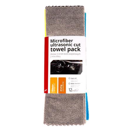 Microfiber Ultrasonic Cut Towel 35x35cm 250g   Pack of 3