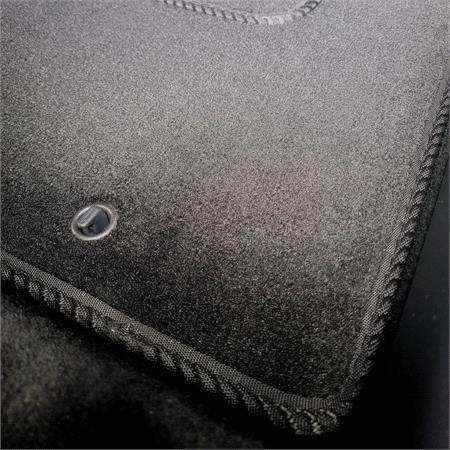 Luxury Tailored Walkthrough Mat in Black for Peugeot Boxer Van 2006 Onwards   1 Piece   No Clips