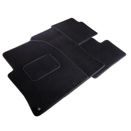 Luxury Tailored Car Mats in Black for Hyundai Kona 2017 Onwards (Not EV Version)   4 Piece   2 Clips In Drivers Mat