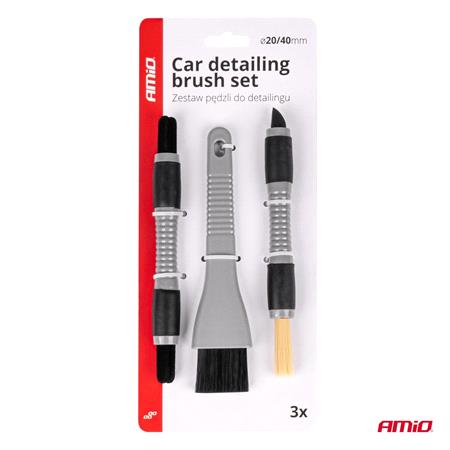 Car Interior Detailing Brush Set   Pack of 3