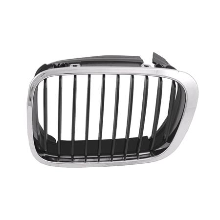 BMW 3 Series, E46, 1998 2001 LH Grille, With Black Vanes, Saloon & Estate