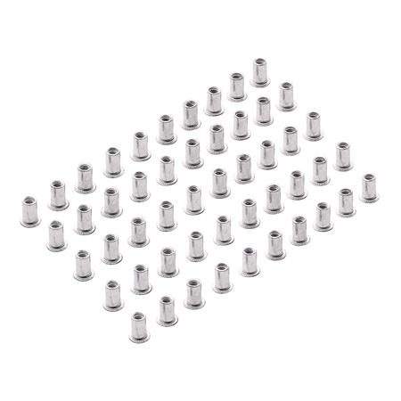 Draper 04051 Zinc Plated Threaded Insert Rivet Nuts, M4 x 0.7mm (Pack of 50)