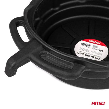 Oil drain pan with funnel 10L, 50cm