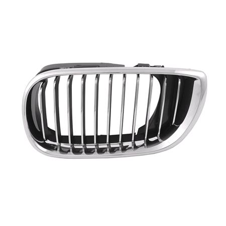 Bmw 3 Series E46 2002 2005 Saloon & Estate Grille L.H. (Passengers Side), With Chrome Fins