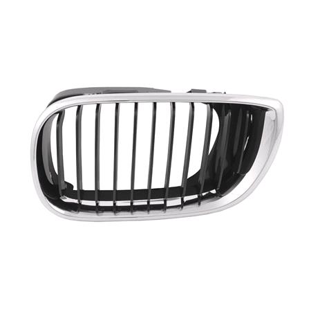 Bmw 3 Series E46 2002 2005 Saloon & Estate Grille L.H. (Passengers Side), With Black Fins