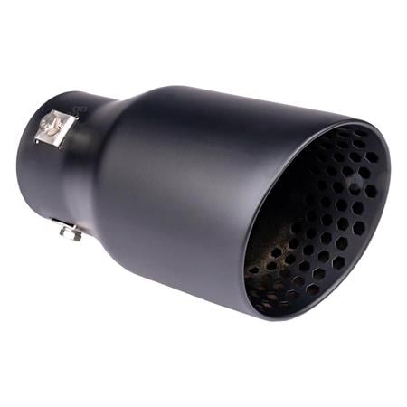 Exhaust Silencer Tip Stainless Steel   Black Matt