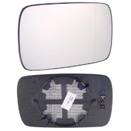 Right Wing Mirror Glass (heated, OE) and Holder for BMW 3 Touring, 1999 2005