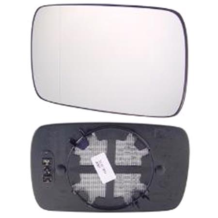 Left Wing Mirror Glass (heated, OE) and Holder for BMW 5 Series Touring 1997 2004