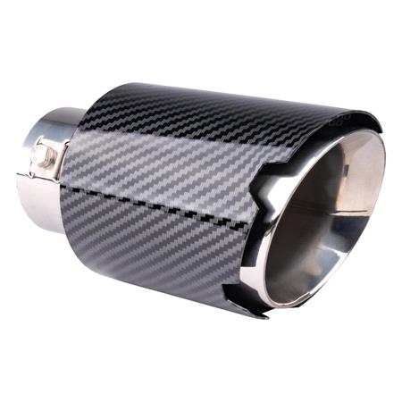 Exhaust Silencer Tip Stainless Steel   Carbon