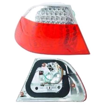 Left Rear Lamp (Outer, Red & Clear LED, Coupe Only) for BMW 3 Series Coupe 2003 2006