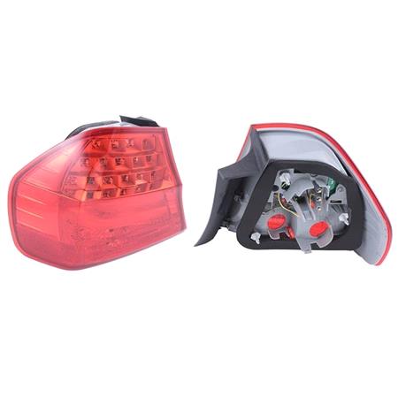Left Rear Lamp (Outer, On Quarter Panel, LED, Saloon Models Only, Original Equipment) for BMW 3 Series 2009 2011