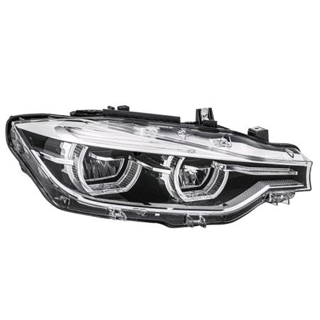 Right Headlamp (LED, Without Curve Light, With LED Daytime Running Light, Supplied Without LED Modules, Original Equipment) for BMW 3 Series 2015 2019