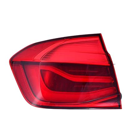 Left Rear Lamp (Outer, On Quarter Panel, LED, Saloon Models Only, Original Equipment) for BMW 3 Series 2015 to 2018