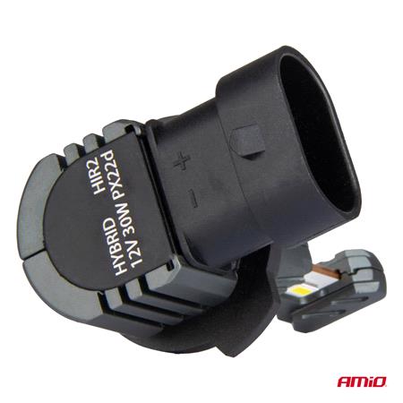 AMIO Hybrid Series 12V 60W HIR2 6000K Canbus LED Bulbs   Twin Pack