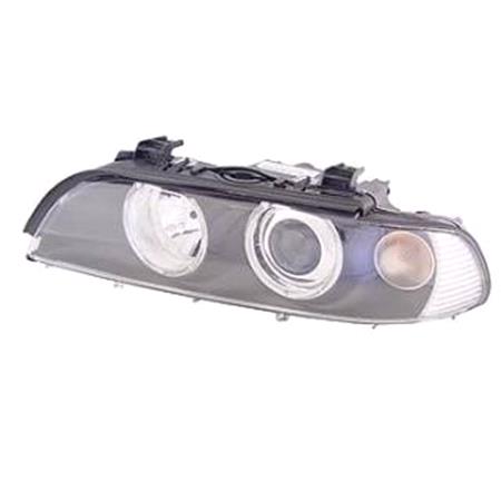 Left Headlamp (Halogen, With Clear Indicator, Original Equipment) for BMW 5 Series Touring 2001 2003