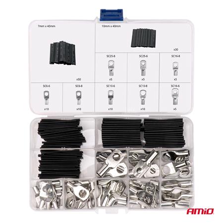 Wire Connectors and Heat Shrinkable Tubes   Set of 140