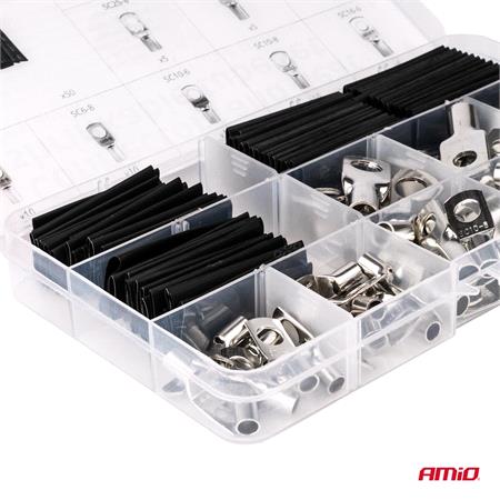 Wire Connectors and Heat Shrinkable Tubes   Set of 140