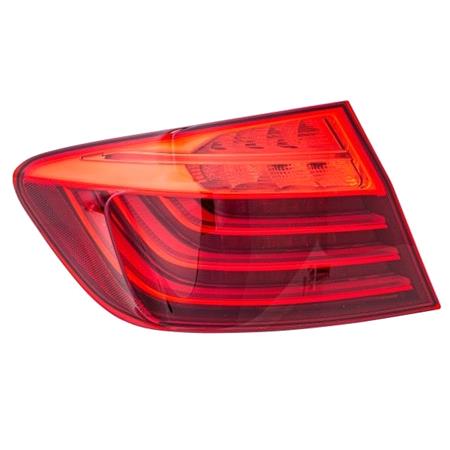 Left Rear Lamp (Outer, On Quarter Panel, LED, Saloon Models, Original Equipment) for BMW 5 Series 2013 2016