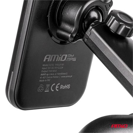 Fast Magnetic Wireless Winscreen and Dashboard Car Charger Qi2 15W