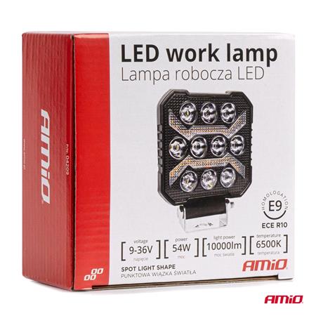 Work Lamp AWL68 54W 6500K 10000lm 9 36V