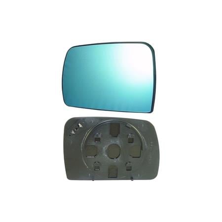 Left Blue Wing Mirror Glass (heated) and Holder for RANGE ROVER L322 MK III 2002 2004
