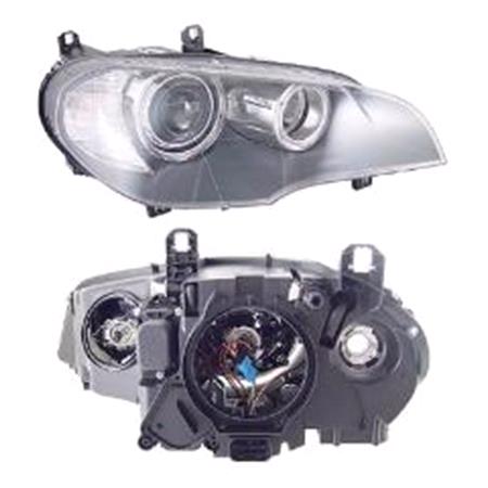 Right Headlamp (Halogen, Original Equipment) for BMW X5 2007 on