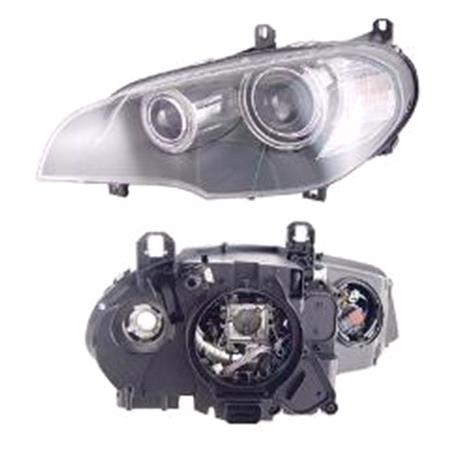 Left Headlamp (Xenon, Without AFS, Original Equipment) for BMW X5 2007 on
