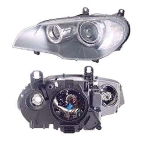 Left Headlamp (Halogen, Original Equipment) for BMW X5 2007 on