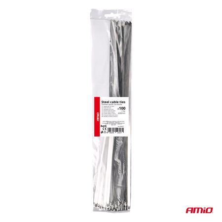 Stainless Steel Cable Ties 7.9x600mm   Pack of 100