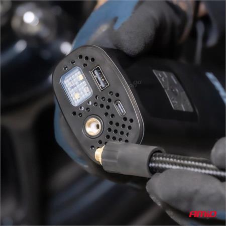 AMIO Portable Air Compressor with LED Display, USB C, 40W