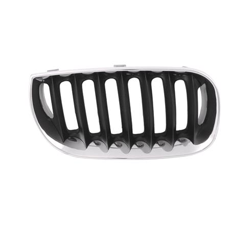 Bmw X3 Series E83 2004 2010 Grille R.H. (Drivers Side), With Chrome