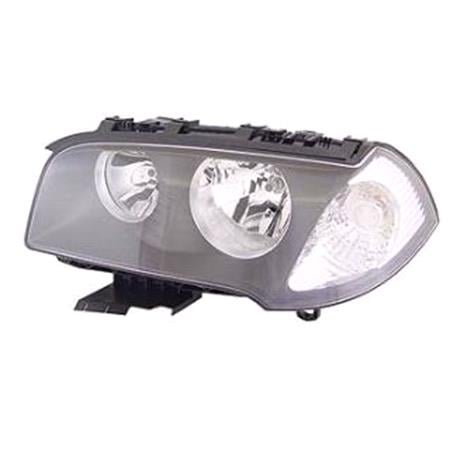 Left Headlamp (With Clear Indicator, Halogen, Takes H7/H7 Bulbs, Supplied With Motor) for BMW X3 2004 2006