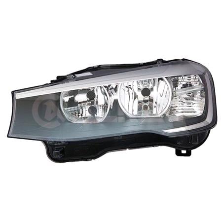 Left Headlamp (Halogen, Takes H7 / H7 Bulbs, Supplied With Motor, Original Equipment) for BMW X3 2014 2017