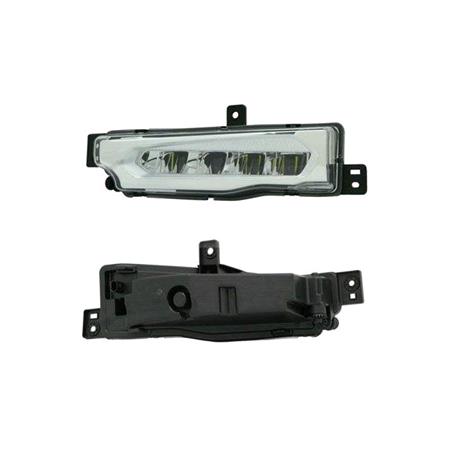 Left Front Fog Lamp (LED, Silver Bezel) for BMW X3 2017 2021