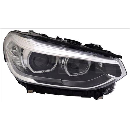 Right Headlamp (LED, Without Adaptive Lighting, Supplied Without Control Module, Original Equipment) for BMW X3 2017 2021