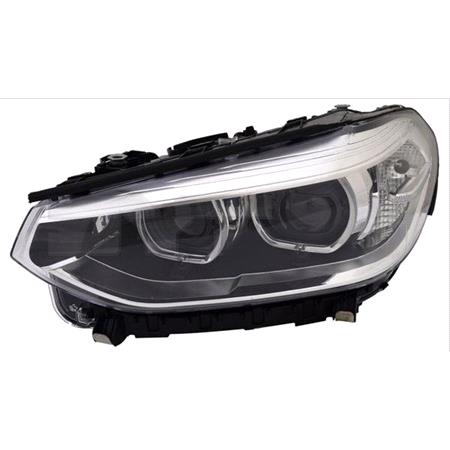 Left Headlamp (LED, With Adaptive Lighting, Supplied Without Control Module, Original Equipment) for BMW X3 2017 to 2021