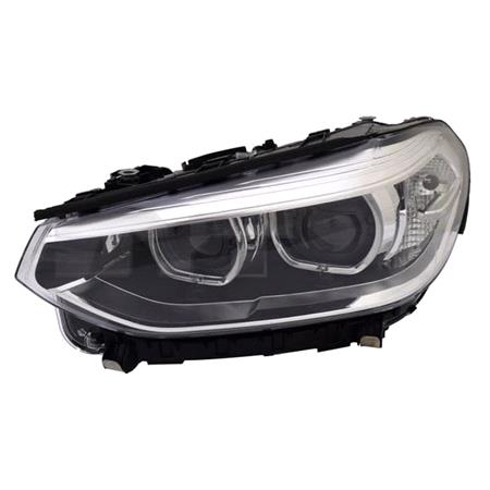 Left Headlamp (LED, Without Adaptive Lighting, Supplied Without Control Module, Original Equipment) for BMW X3 2017 2021