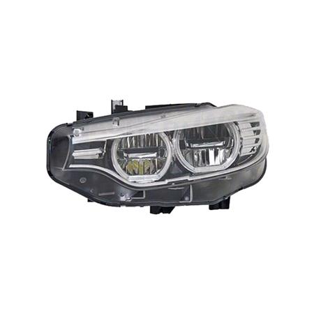 Left Headlamp (Full LED, With LED Daytime Running Light, Supplied Without LED Modules, Original Equipment) for BMW 4 Series Coupe 2013 to 2020