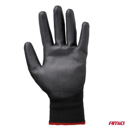 PU Safety Gloves, Size 8   2 Pairs