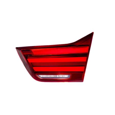 Right Rear Lamp (Inner, On Boot Lid, LED, Black Line Models, Not for M4 Models, Original Equipment) for BMW 4 Series Gran Coupe 2017 to 2020