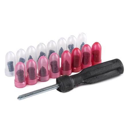 AMIO Tyre Puncture Repair Kit with Screwdriver   Pack of 17