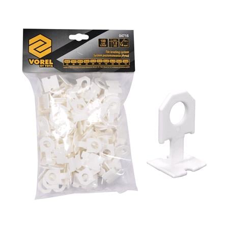 Tile Leveling Clips 1mm   Pack of 100