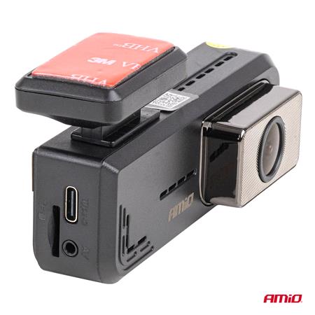 AMIO Front and Rear Dash Camera Kit 2K + 1K Full HD, WIFI, 2" LCD Screen