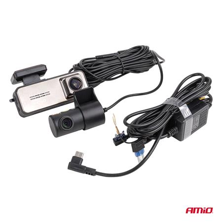 AMIO Front and Rear Dash Camera Kit 4K + 2K UHD, WIFI, 3.2" LCD Screen