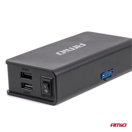 AMIO Extension Socket with Charger 3xUSB A USB C QC 3.0 PD 3.0   148W Total Power