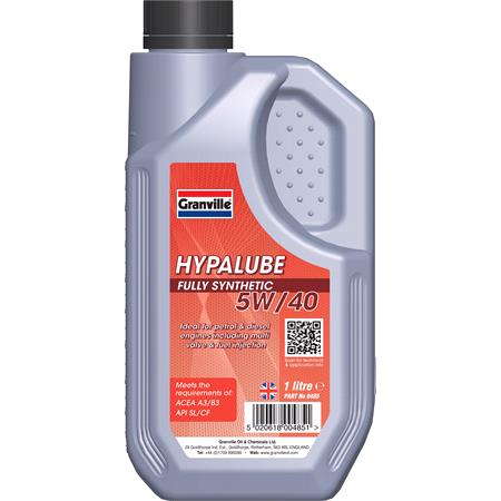 Hypalube Fully Synthetic Oil 5W40   1 litre