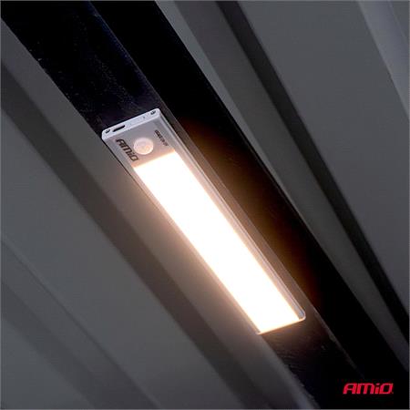 Rechargeable Magnetic LED Lamp with Motion Sensor, 1.2W, 1000mAh, 23cm